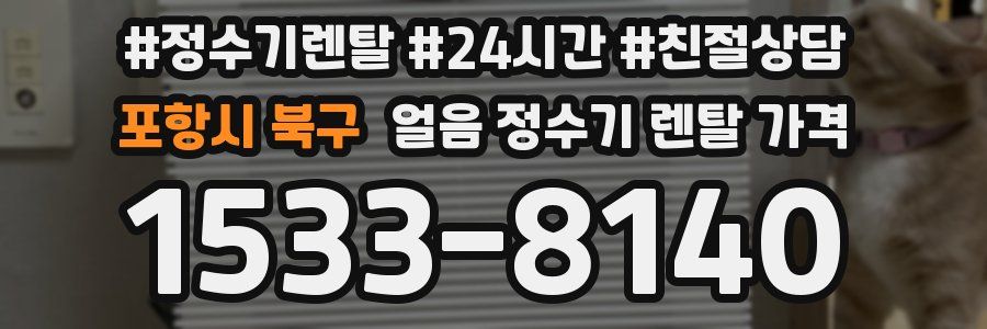 포항시 북구 얼음 정수기 렌탈 가격