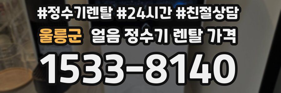 울릉군 얼음 정수기 렌탈 가격