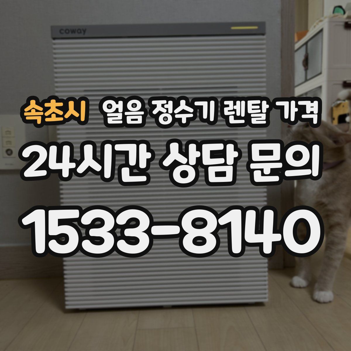 속초시 얼음 정수기 렌탈 가격