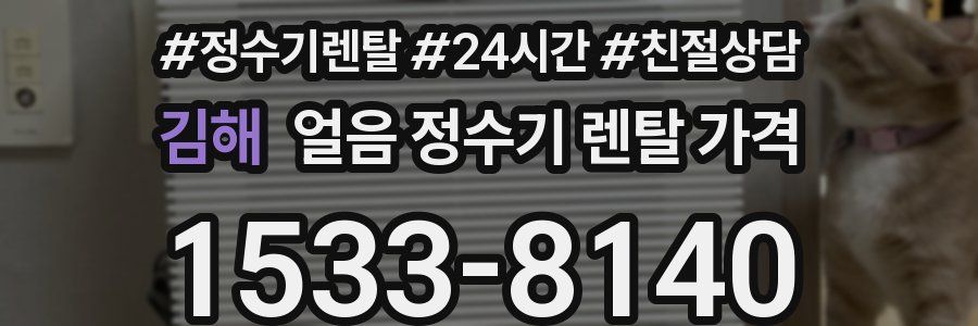 김해 얼음 정수기 렌탈 가격