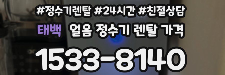 태백 얼음 정수기 렌탈 가격
