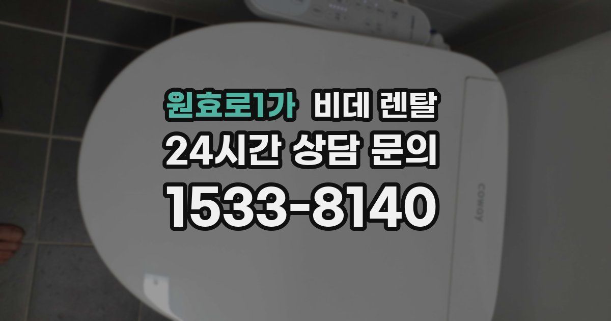 원효로1가 비데 렌탈