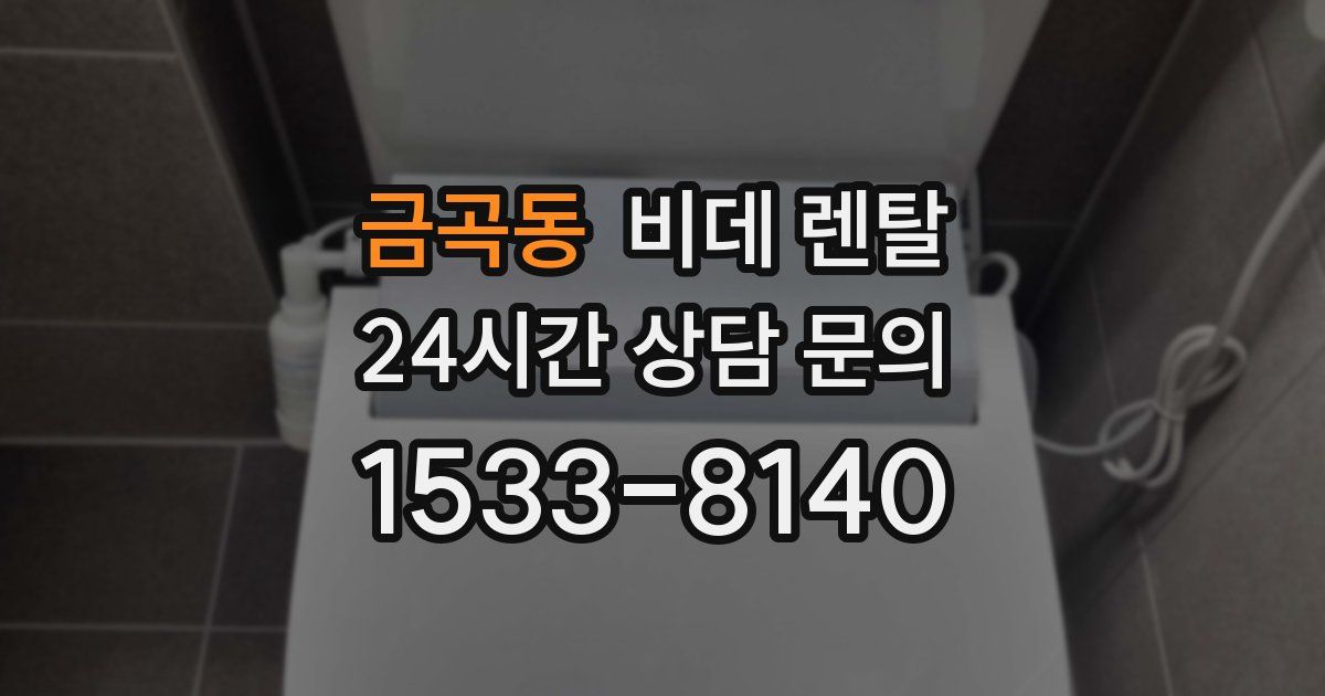 금곡동 비데 렌탈