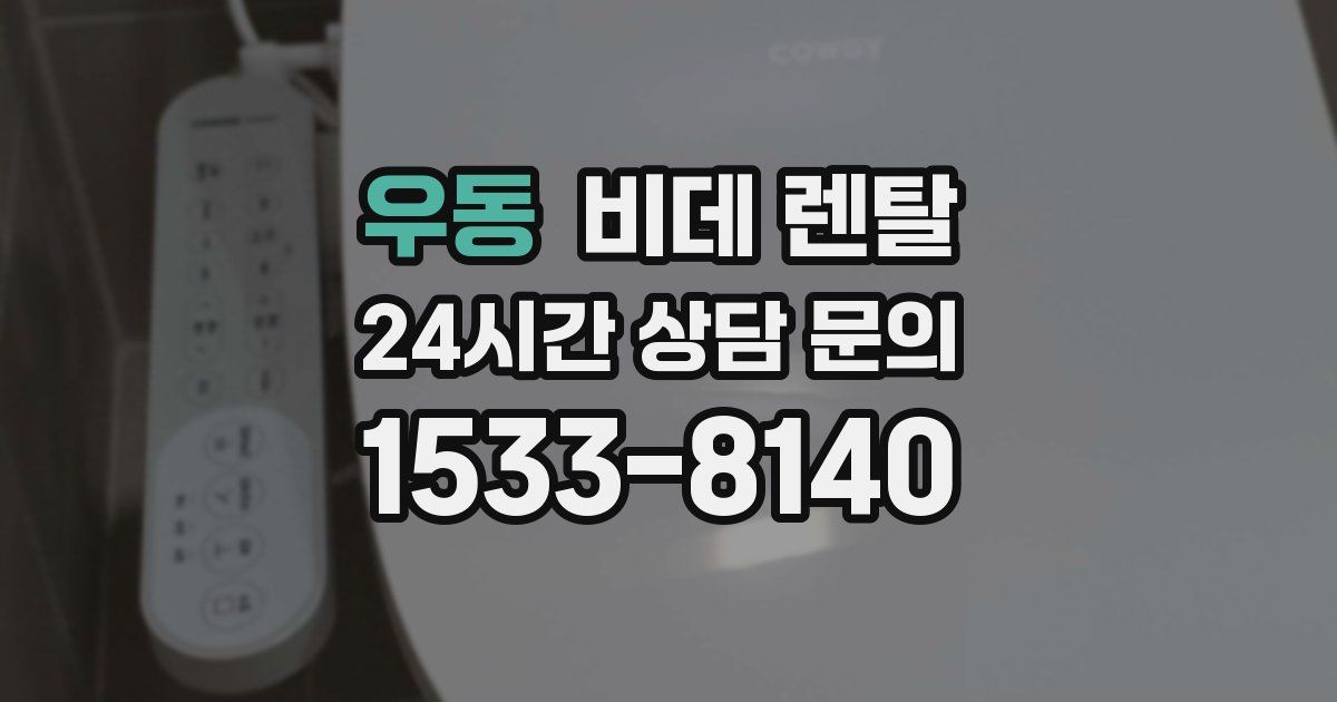 우동 비데 렌탈