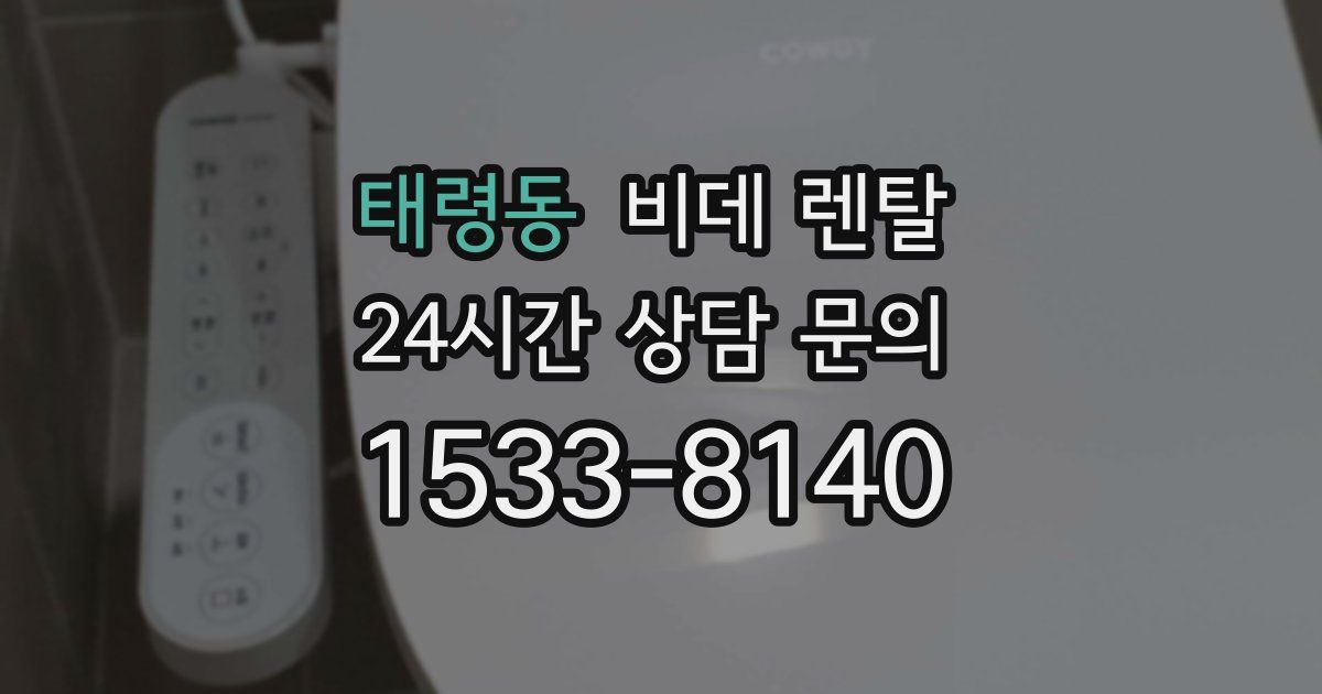 태령동 비데 렌탈