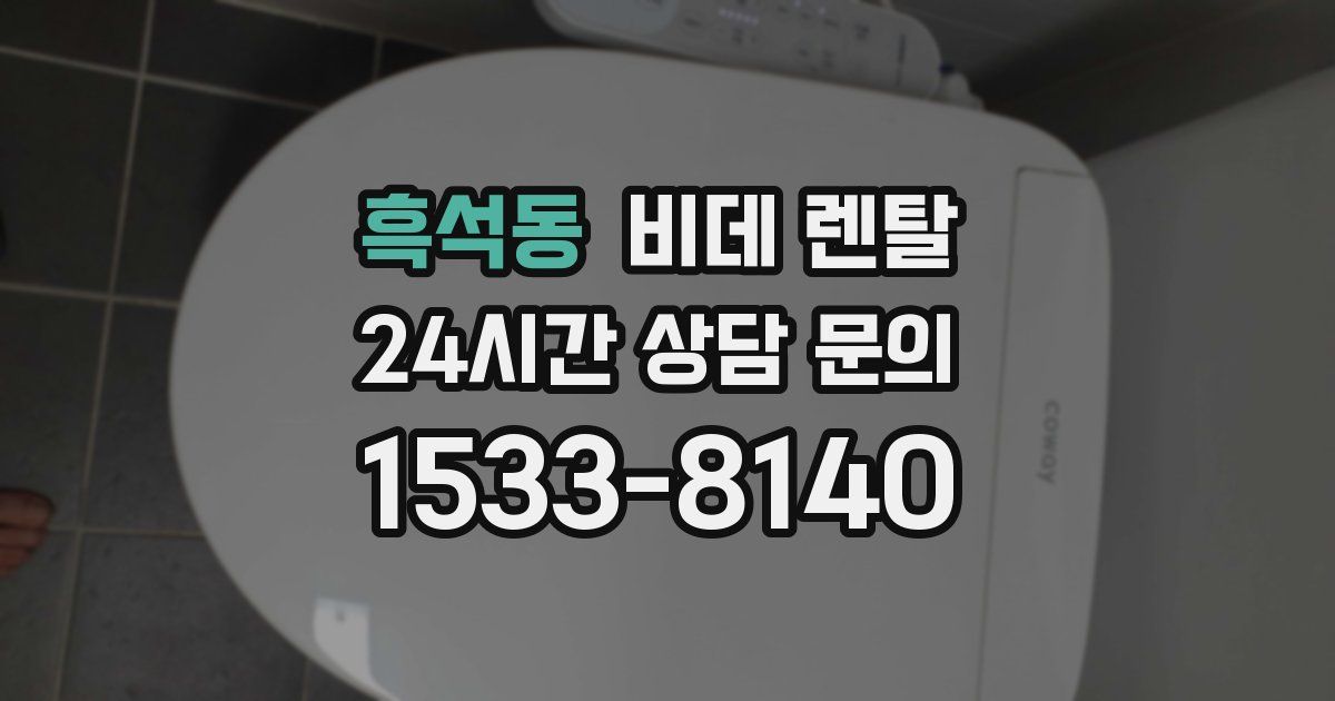 흑석동 비데 렌탈