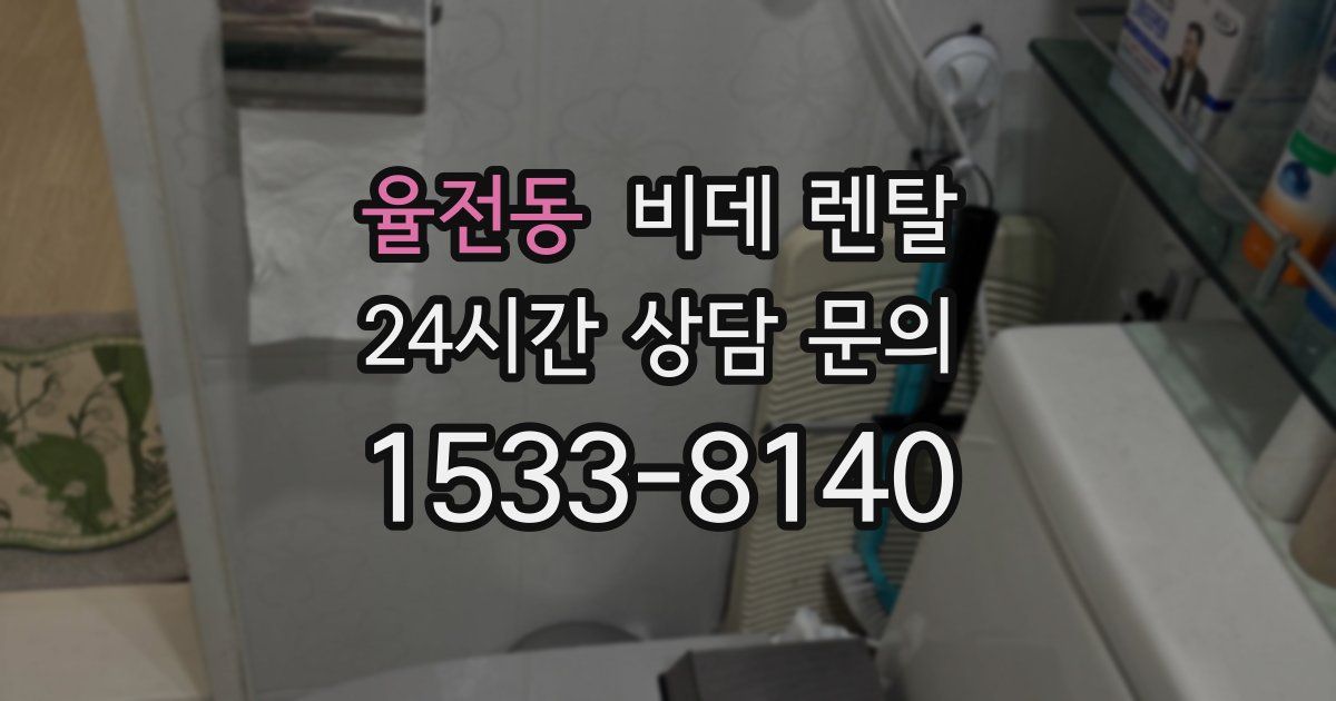 율전동 비데 렌탈
