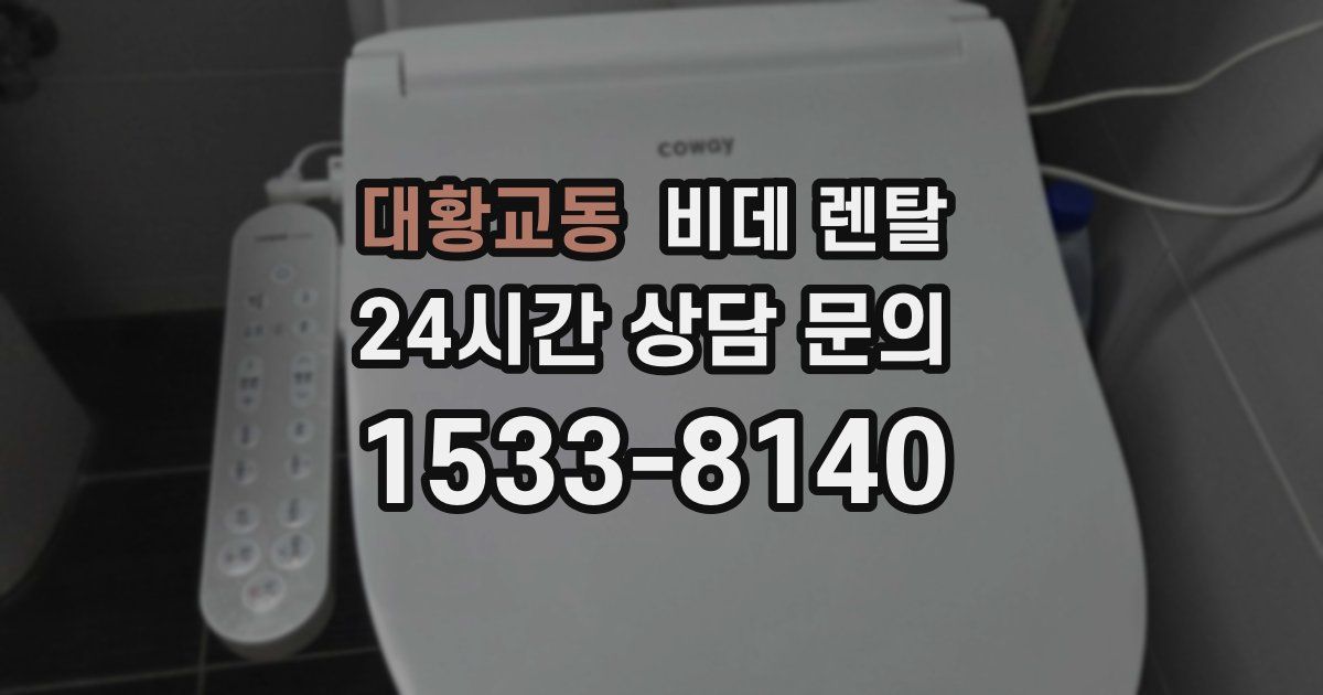 대황교동 비데 렌탈