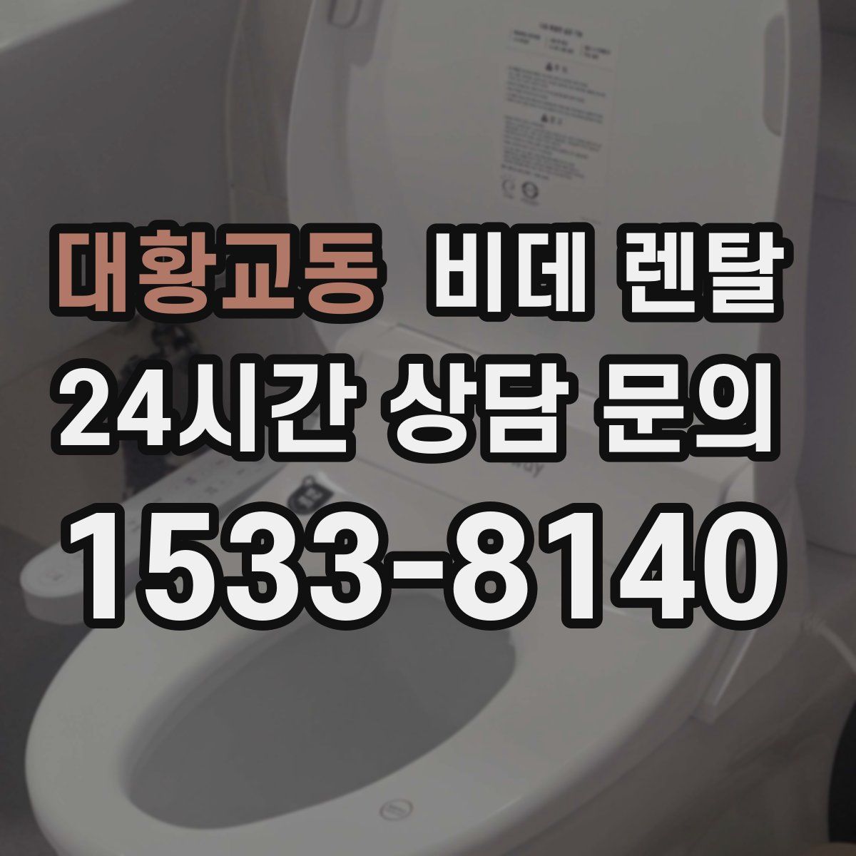대황교동 비데 렌탈