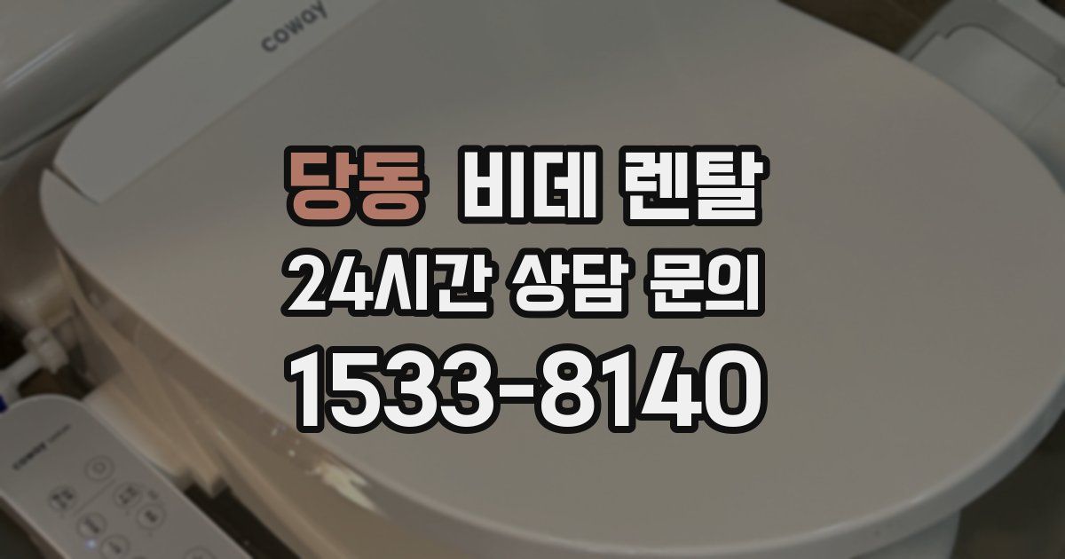 당동 비데 렌탈