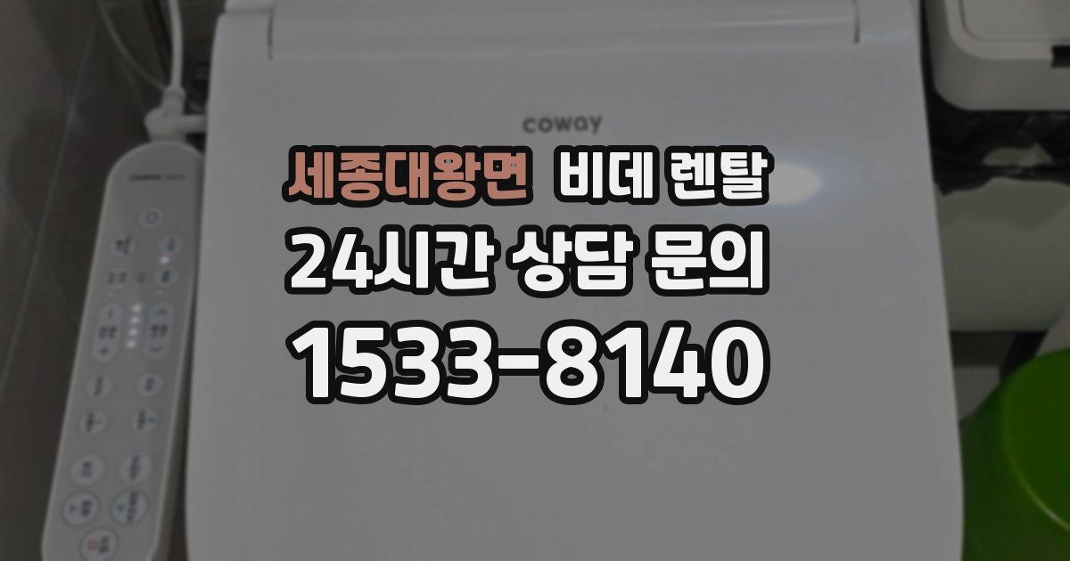 세종대왕면 비데 렌탈
