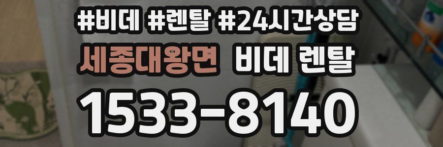 세종대왕면 비데 렌탈