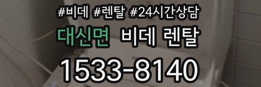 대신면 비데 렌탈