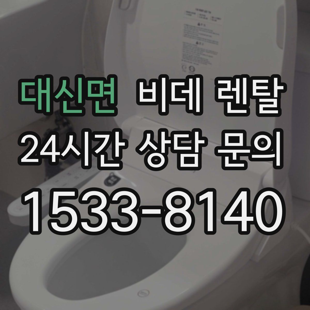 대신면 비데 렌탈