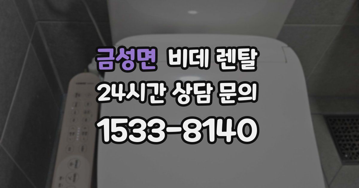 금성면 비데 렌탈
