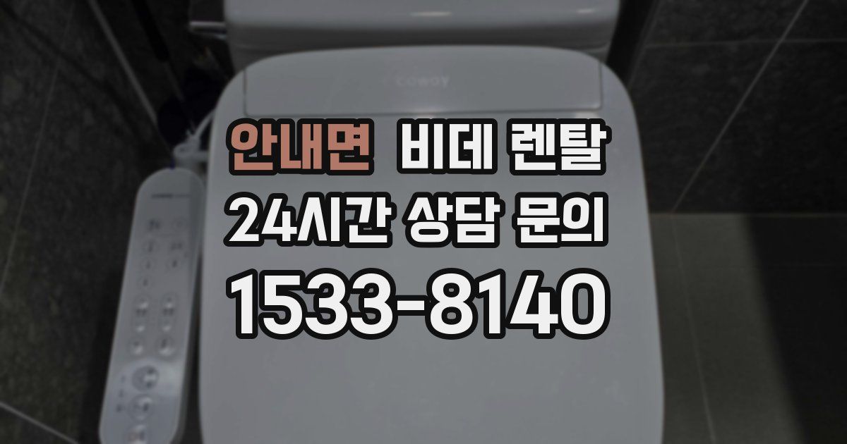 안내면 비데 렌탈