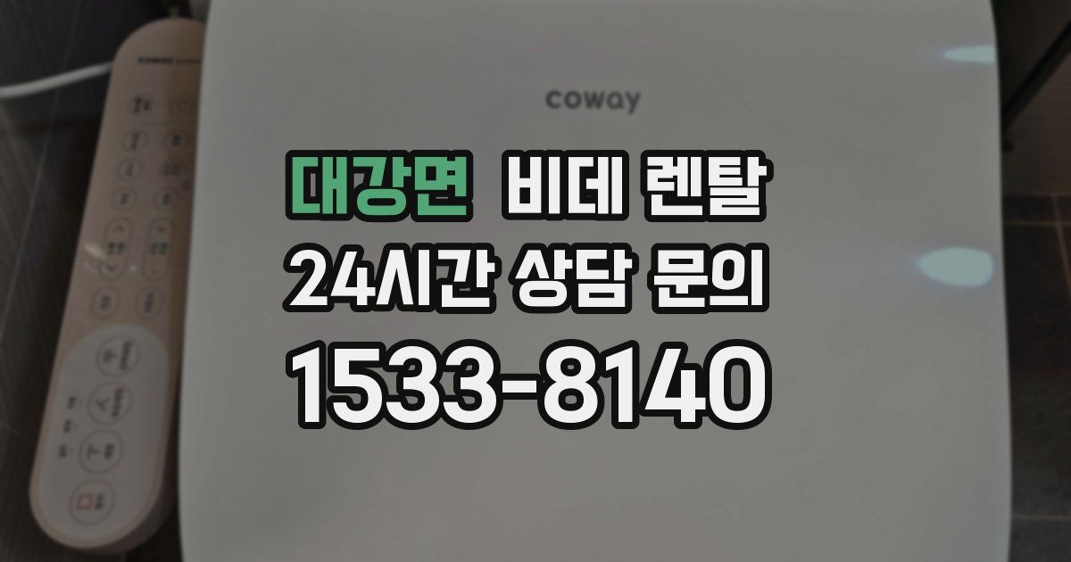 대강면 비데 렌탈