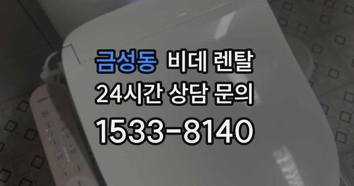 금성동 비데 렌탈