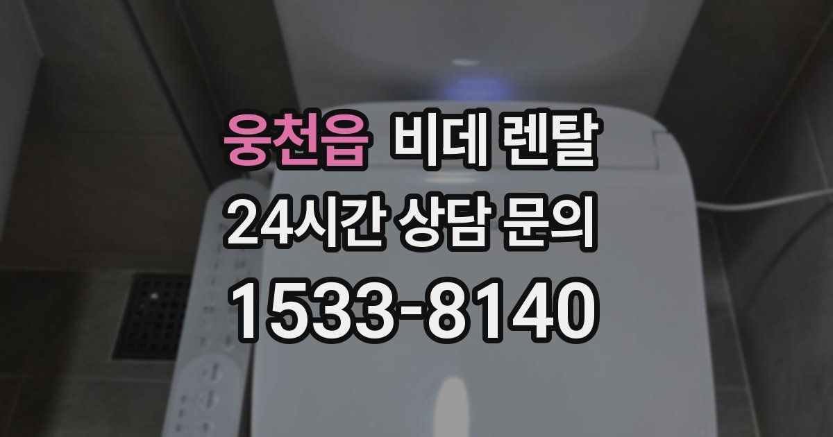 웅천읍 비데 렌탈