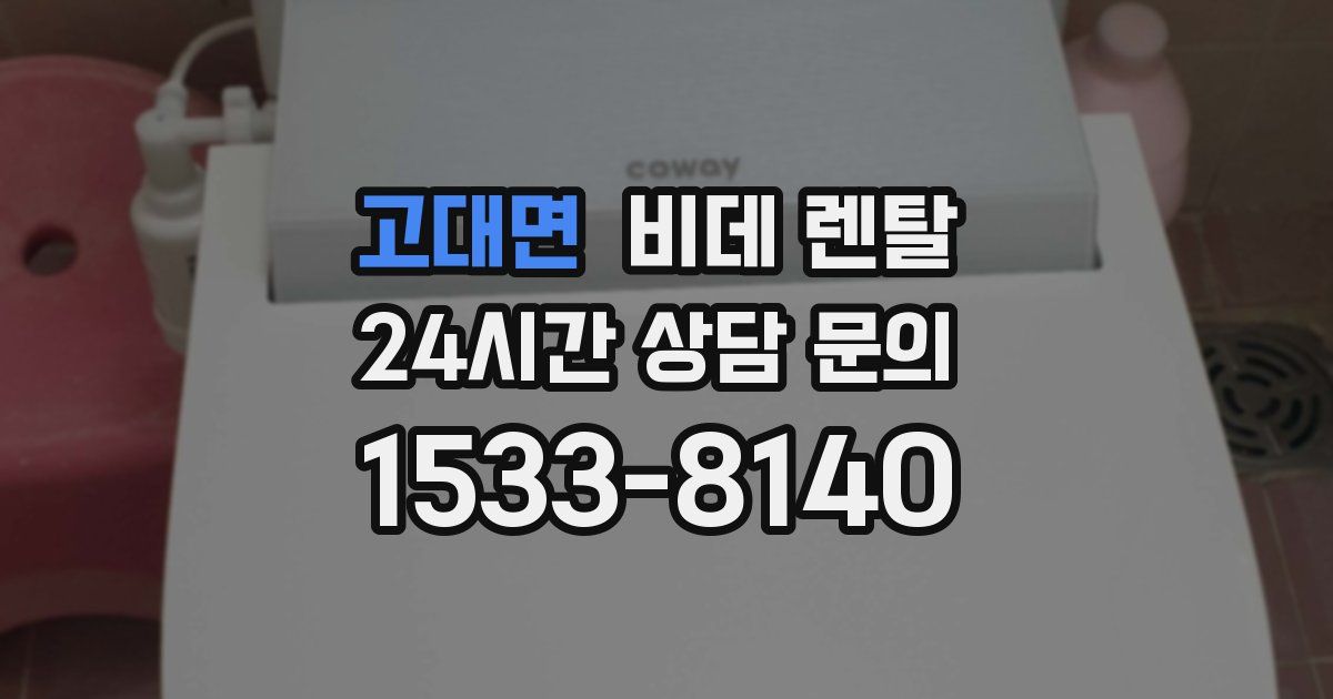 고대면 비데 렌탈