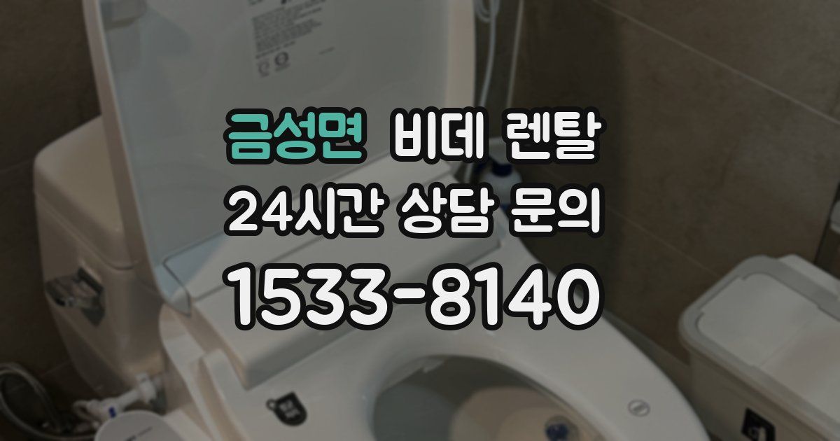 금성면 비데 렌탈