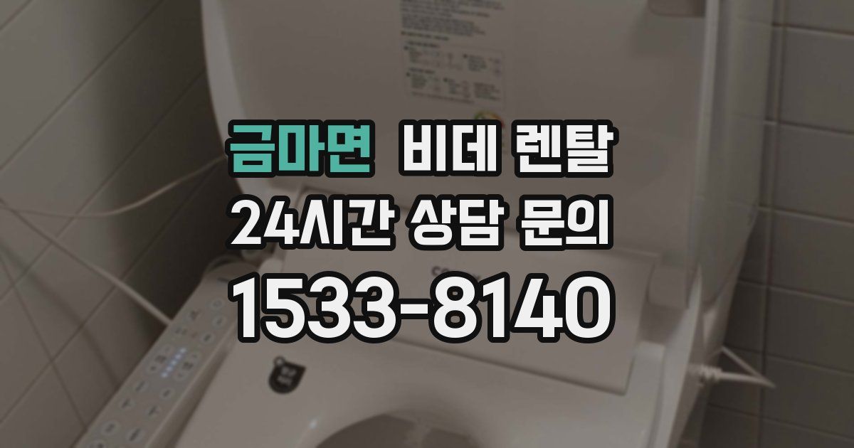 금마면 비데 렌탈