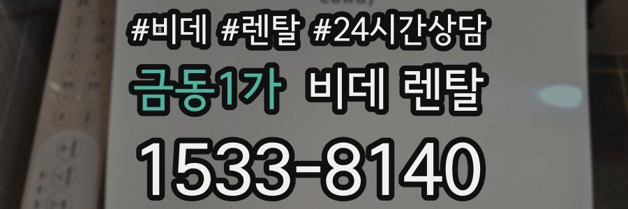 금동1가 비데 렌탈