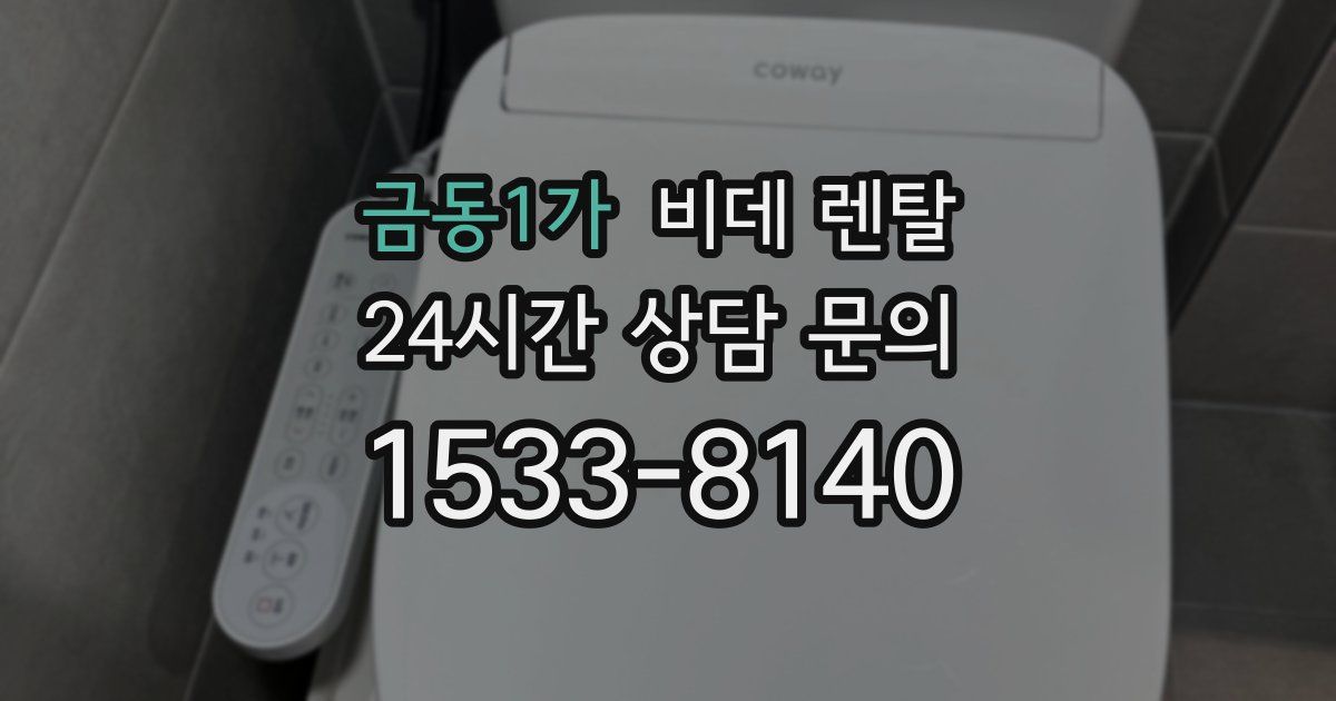 금동1가 비데 렌탈