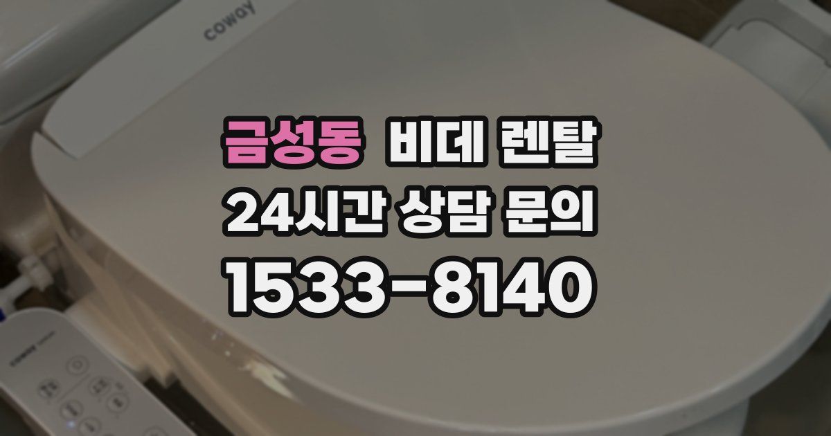 금성동 비데 렌탈