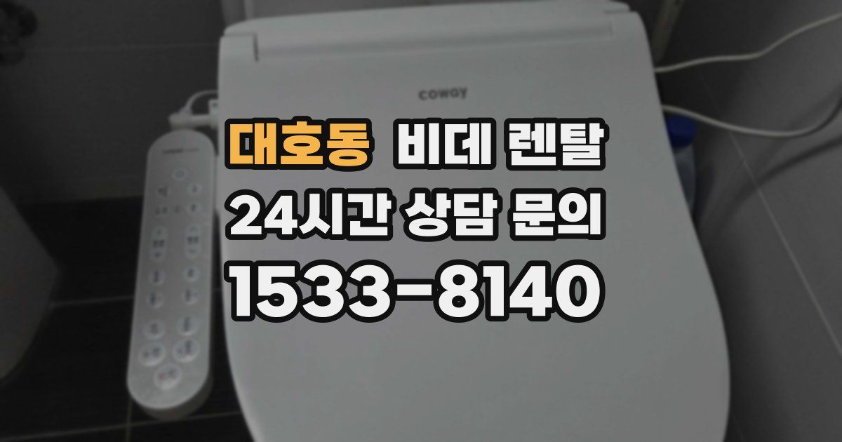 대호동 비데 렌탈