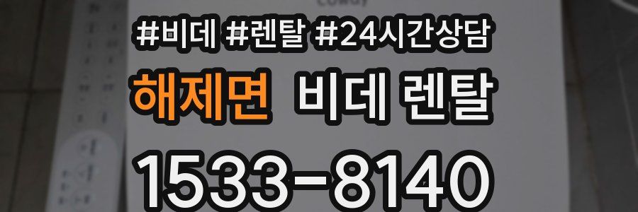해제면 비데 렌탈