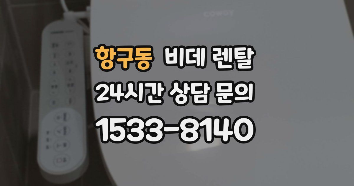 항구동 비데 렌탈