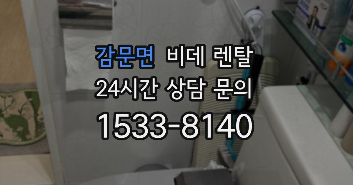 감문면 비데 렌탈