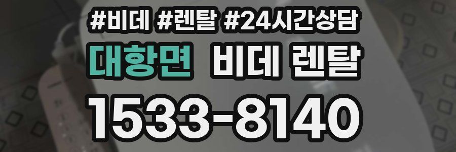 대항면 비데 렌탈