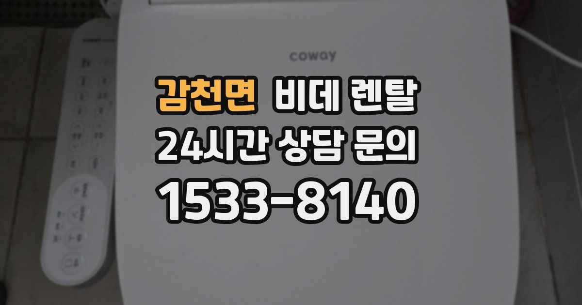 감천면 비데 렌탈