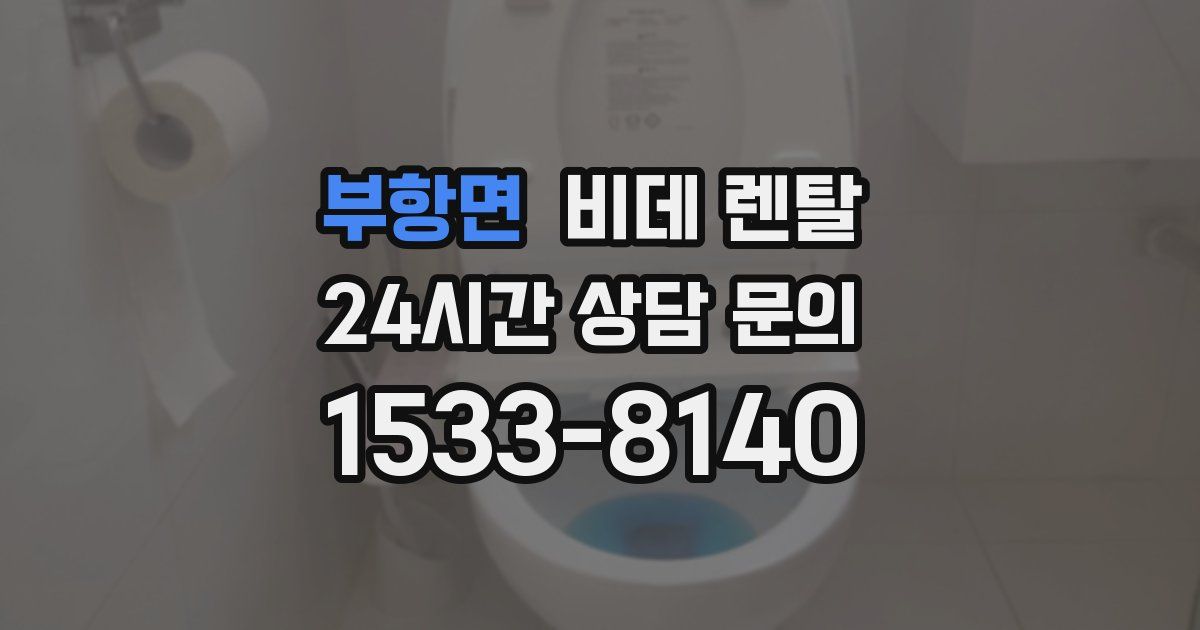 부항면 비데 렌탈