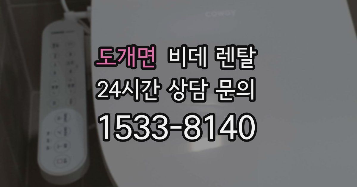 도개면 비데 렌탈