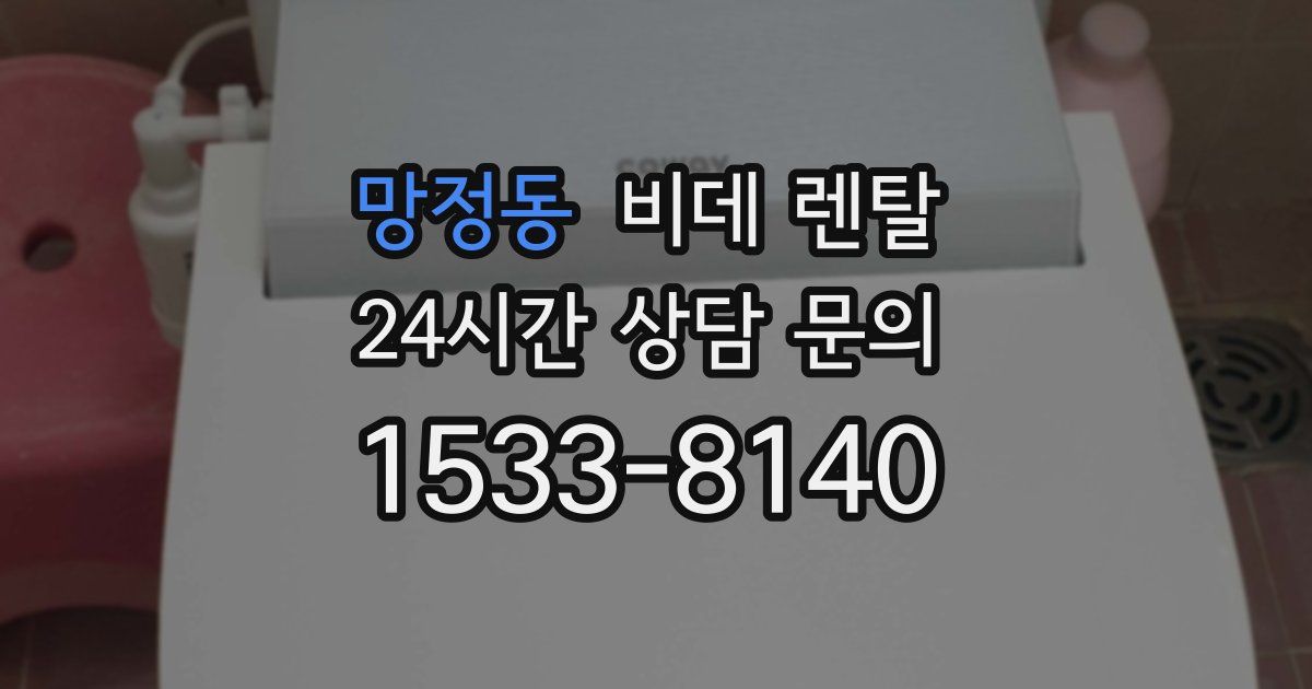 망정동 비데 렌탈