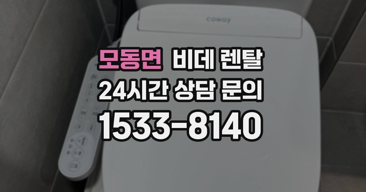 모동면 비데 렌탈