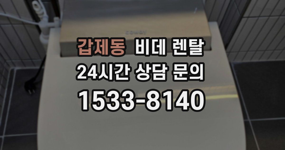 갑제동 비데 렌탈