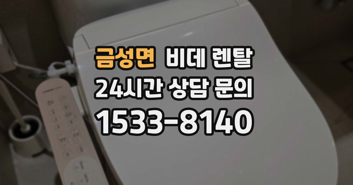 금성면 비데 렌탈