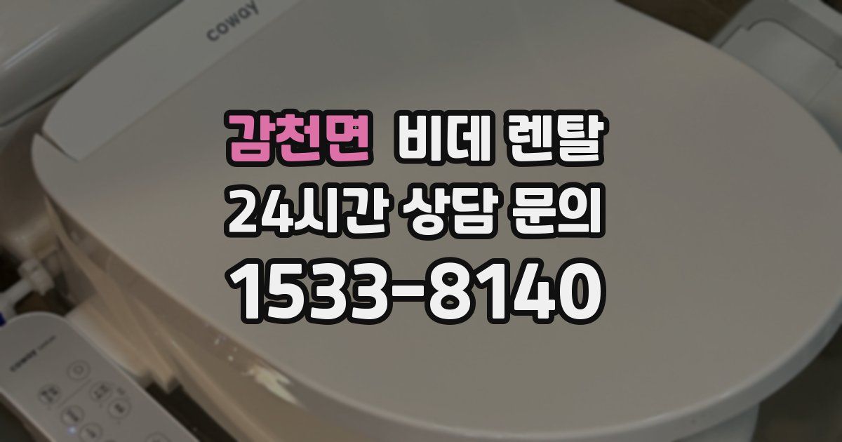 감천면 비데 렌탈