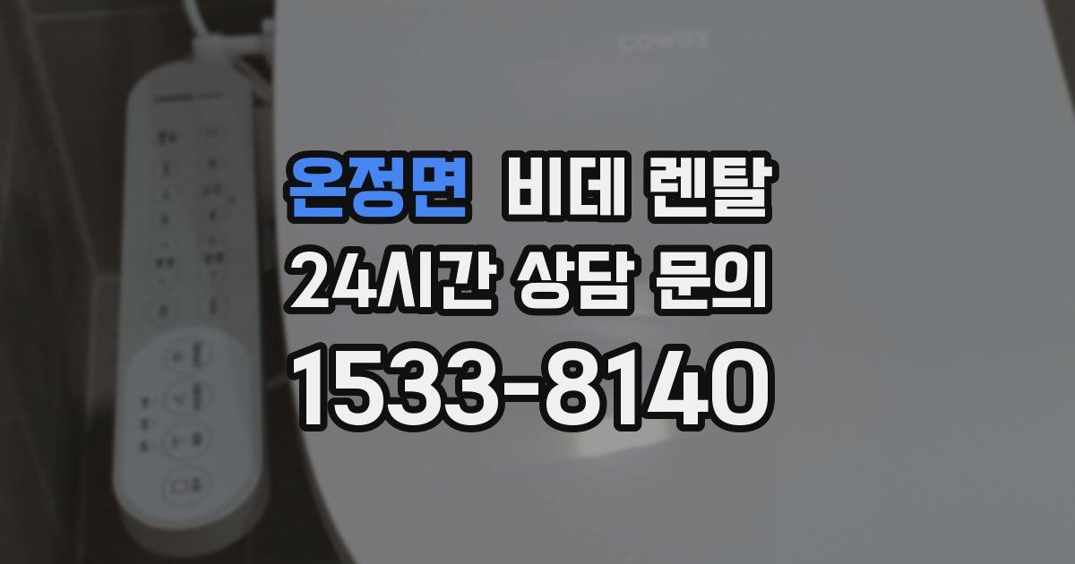 온정면 비데 렌탈