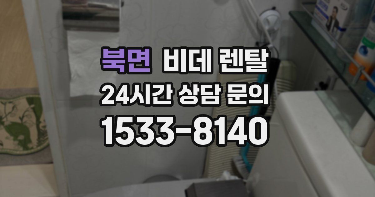북면 비데 렌탈