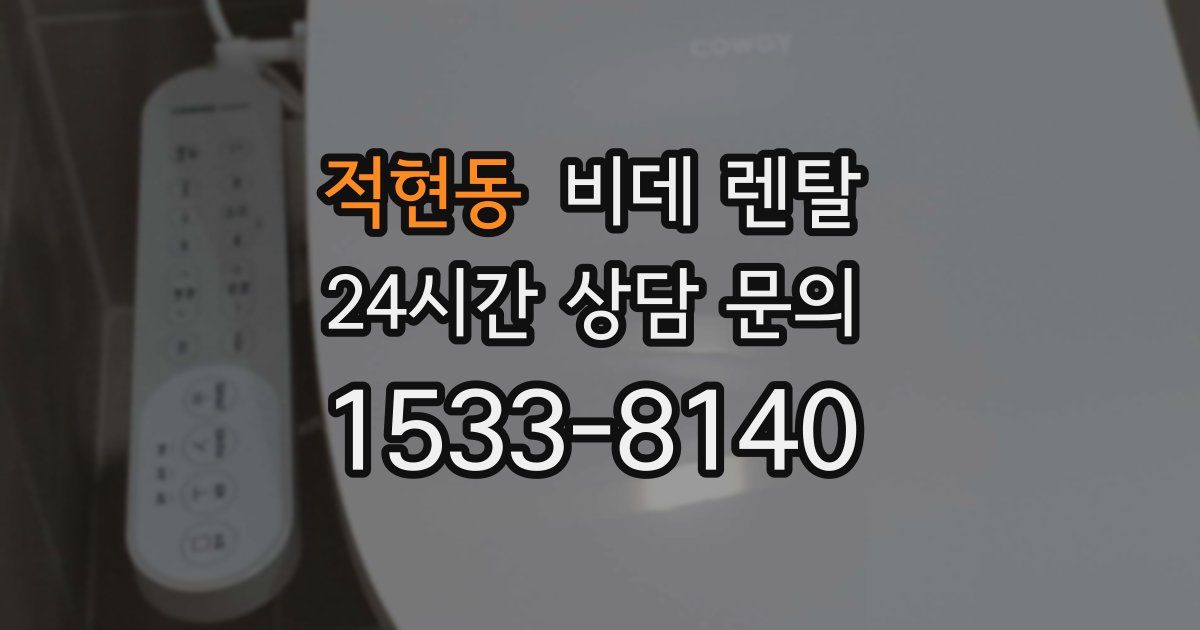 적현동 비데 렌탈