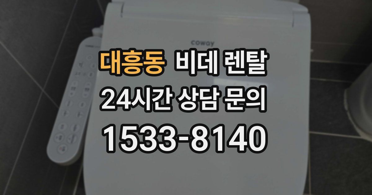 대흥동 비데 렌탈