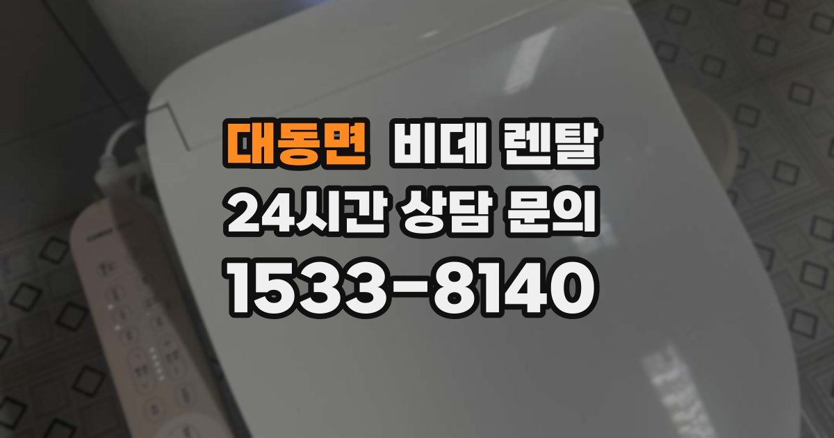 대동면 비데 렌탈