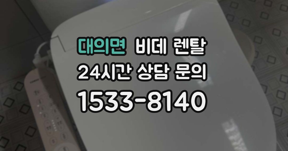 대의면 비데 렌탈