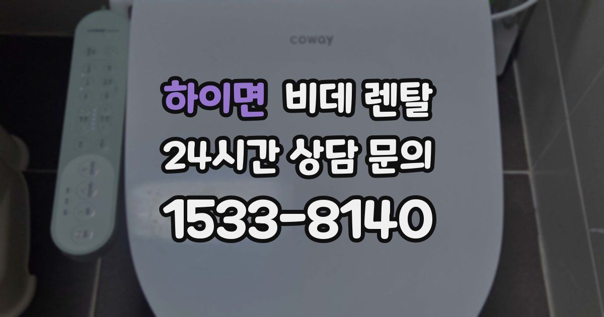 하이면 비데 렌탈