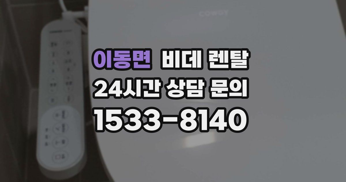 이동면 비데 렌탈